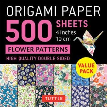 Origami Paper 500 sheets Flower Patterns 4 10 cm - 1