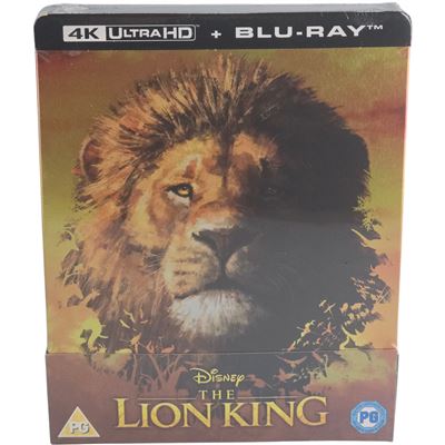 Le Roi Lion Film 4K Ultra HD + Blu-ray Steelbook Zavvi Disney 2018 Region B