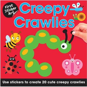 First Sticker Art Creepy Crawlies Use Stickers to Create 20 Cute Creepy ...