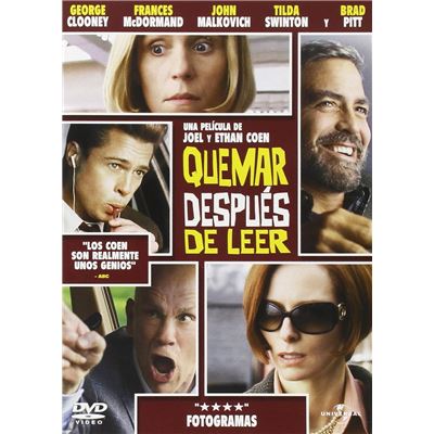 Burn After Reading (2008) / Quemar Despues de Leer (DVD)