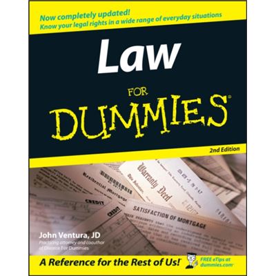 Law For Dummies by John Ventura
