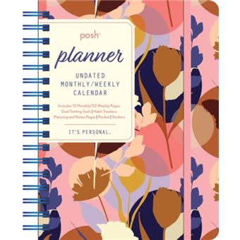 Posh Perpetual Planner Undated MonthlyWeekly Calendar - 1