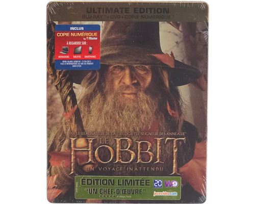 Le Hobbit Un Voyage Inattendu SteelBook Blu-ray + DVD Édition Ultime Gandalf VF