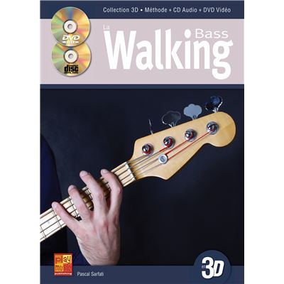 La walking bass en 3D - 1 Livre + 1 CD + 1 DVD