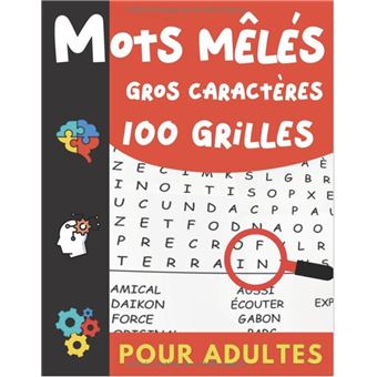 Libro Mots Meles Pour Seniors: Gros Caracteres (en Francés) De