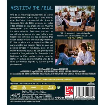 Vestida de Azul (Dressed in Blue) (1983) (Blu Ray) - Blu Ray - Achat & prix  | fnac
