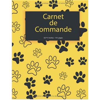 Carnet de Commande Organisateur des commandes clients : Carnet de commandes auto entrepreneur - 1