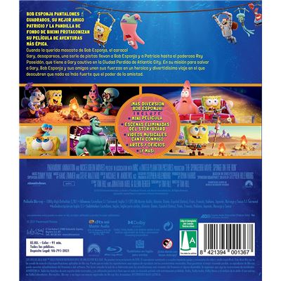 Bob l'éponge - Le film : Éponge en eaux troubles en Blu Ray : Bob