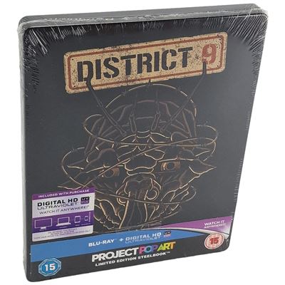 District 9 Blu-ray Steelbook Zavvi limitée à 2000 exemplaires 2015 Region Libre