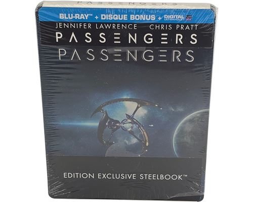 Passengers SteelBook 2 Blu-ray Toutes zones VF Jennifer Lawrence Chris Pratt