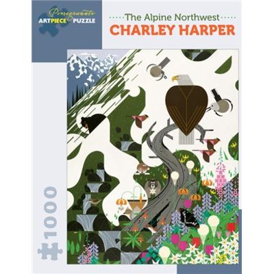 POMN Charley Harper the Alpine Northwest 1000Piece Jigsaw Puzzle by Illustrated by Charley Harper 