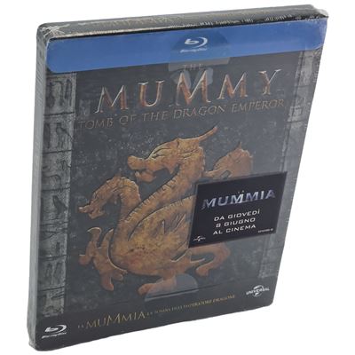 La Momie : Le tombeau de l'empereur Dragon SteelBook Débossé Brendan Fraser B