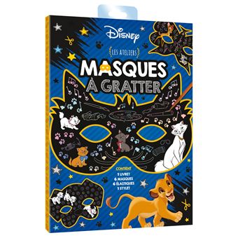 DISNEY - Pochette Les Ateliers - Masques à gratter - Animaux - 1