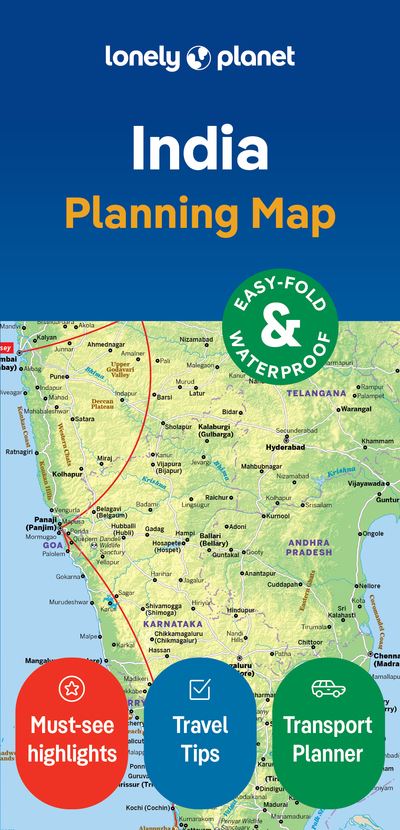 India Planning Map 2ed -anglais- - - Lonely planet eng - Lonely Planet - Atlas / carte - Lonely Planet