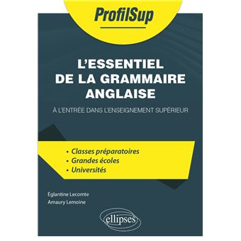 L'essentiel de la grammaire anglaise à l'entrée dans l'enseignement supérieur