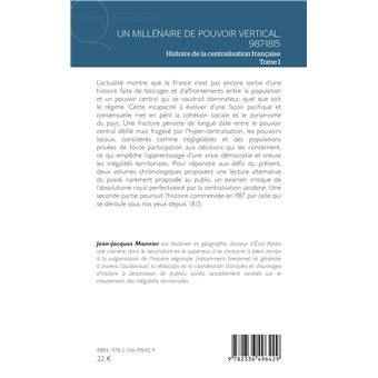 Un millénaire de pouvoir vertical, 987-1815