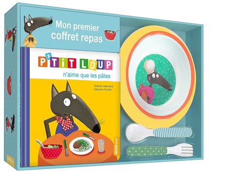 Mon premier coffret repas - à table, p'tit loup ! - Orianne Lallemand - Boîte ou accessoire