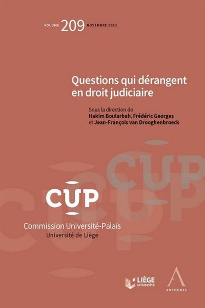 Questions qui derangent en droit judiciaire