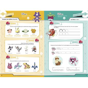 Les incollables : Pokémon ; mon cahier de vacances ; de la GS au CP  (édition 2021) - Collectif - Play Bac - Grand format - Lamartine PARIS