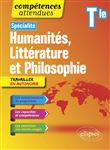 Spécialité Humanités, Littérature et Philosophie. Terminale.