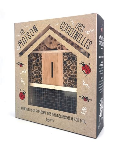 COFFRET Maison des coccinelles livre + 1 hotel a insectes - Collectif - Hachette Pratique - Coffret - Jeux livres objets - Hachette Pratique