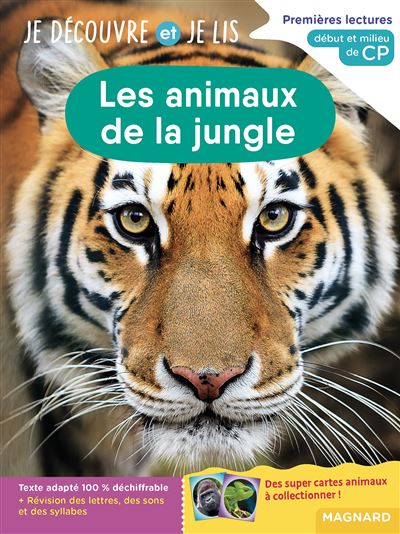 Je decouvre et je lis CP - Les animaux de la jungle