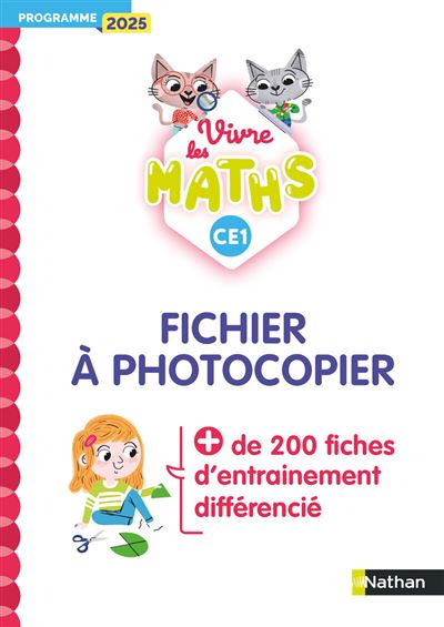 Nathan Claire Vivre Les Maths - Ce1 - Fichier À Photocopier - Programme 2025