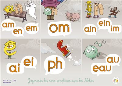 Sous-main des Alphas "Les sons complexes" CP La méthode de lecture Les ...