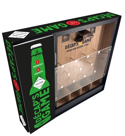 COFFRET Decaps Game livre + 1 decapsuleur mural - Collectif - Hachette Pratique - Coffret - Jeux livres objets