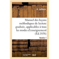 Manuel des leçons méthodiques de lecture graduée, Numéro 1