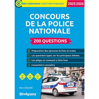 Concours de la police nationale – 200 questions - 1