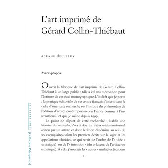 L' art imprimé de Gérard Collin-Thiébaut