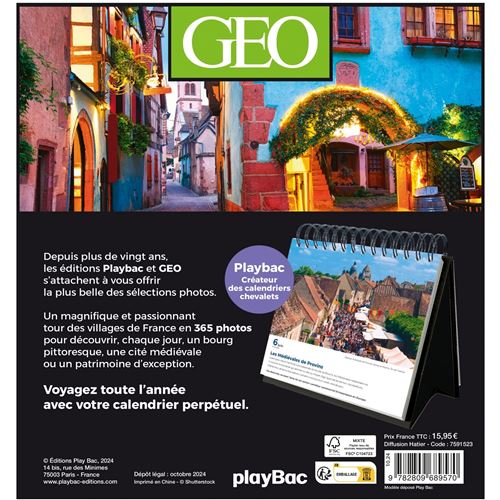 Amazon | 365 jours Villages de France - calendrier Géo