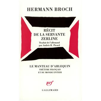 Récit De La Servante Zerline - Hermann Broch, Andrée R. Picard - Achat ...