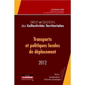 Droit Et Gestion Des Collectivités Territoriales - 2012 Transports Et ...