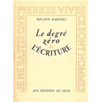 Le Degré zéro de l'écriture