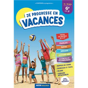 Je progresse en vacances de la 6e à la 5e 11-12 ans - 1