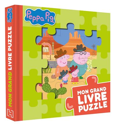 Peppa Pig - Mon grand livre puzzle - Collectif - Hachette Je