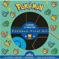Les Pokémon -  : Pokémon - Cartes à gratter Pixel - Pikachu, Bulbizarre, Salamèche, Carapuce