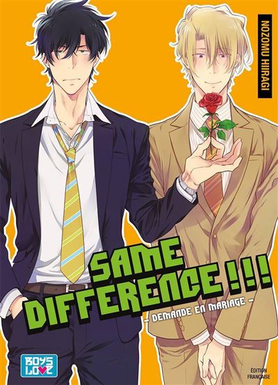 Same Difference : Demande en mariage - Tome 05 - Nozomu Hiiragi - Boy's Love - broché - Manga