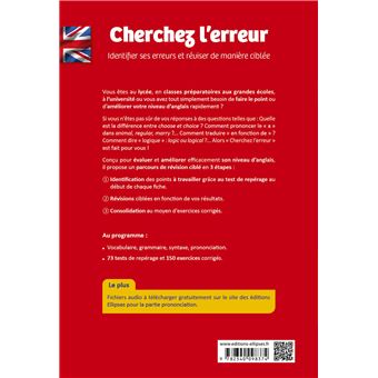 Anglais. Cherchez l'erreur B1-C1