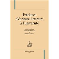Pratiques d'écriture littéraire à l'université