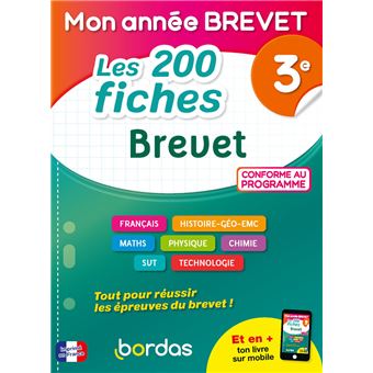 200 Fiches Brevet 3e