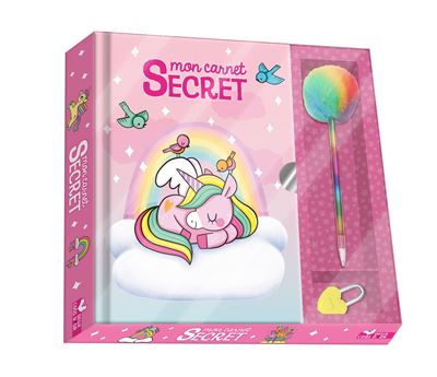 Mon carnet secret bebes licornes - coffret avec stylo fantai
