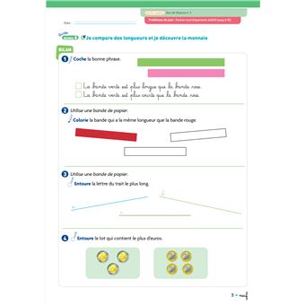 Cap Maths CP - Ed. 2025 - Cahier de Géométrie-Mesure