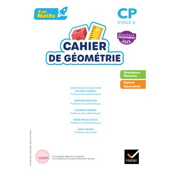 Cap Maths CP - Ed. 2025 - Cahier de Géométrie-Mesure