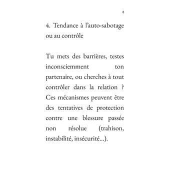 Une blessure à la fois
