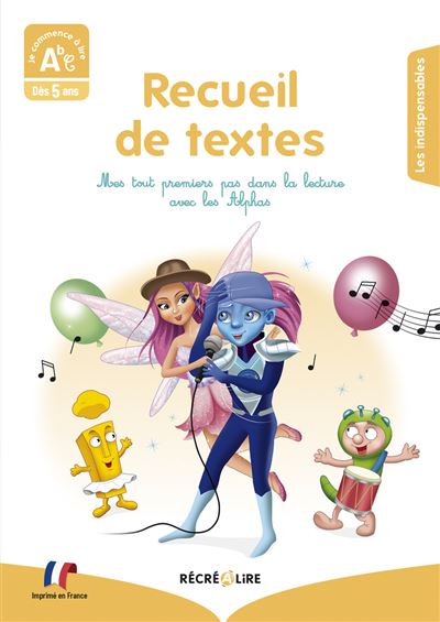 Recueil de textes Les Alphas Niveau 1 Les tout premiers pas dans la lecture des lecteurs à peine débutants. - Ella Coalman - Recrealire - broché - Scolaire / Universitaire