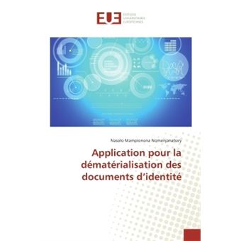 Application pour la dematerialisation des documents d'identite - 1