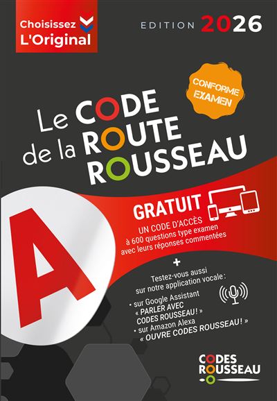Code de la route rousseau b 2026